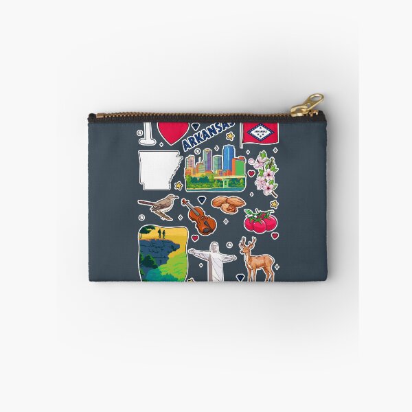 Item preview, Arkansas State Pride: Iconic Landmarks & Nature Sticker Pack Illustration designed and sold by mashmosh.