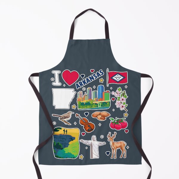 Item preview, Arkansas State Pride: Iconic Landmarks & Nature Sticker Pack Illustration designed and sold by mashmosh.