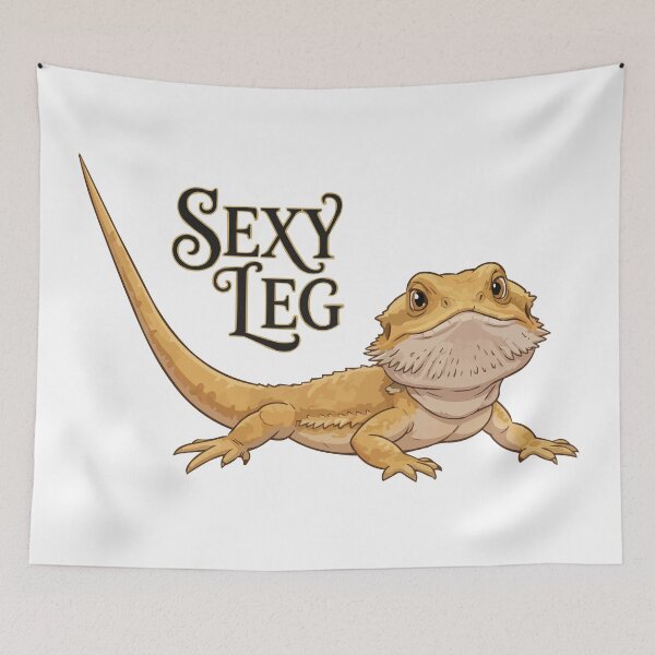 Item preview, Sexy Leg - Funny Relaxed Bearded Dragon designed and sold by Petzzz.
