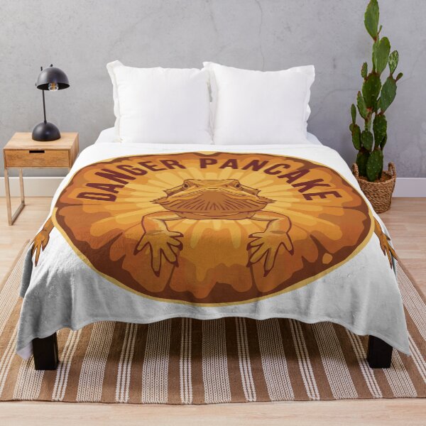 Item preview, Danger Pancake - Flat Bearded Dragon Art designed and sold by Petzzz.