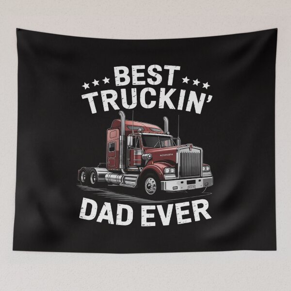 Item preview, Best Truckin Dad Ever Big Rig Trucker Father's Day Gift Men designed and sold by portcrysral.