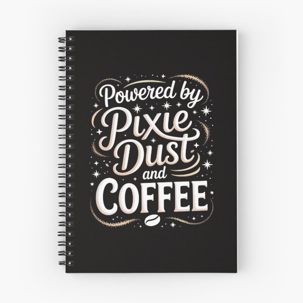 Item preview, Powered by Pixie Dust and Coffee Coffee Lover Gift designed and sold by portcrysral.