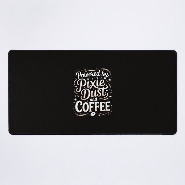 Item preview, Powered by Pixie Dust and Coffee Coffee Lover Gift designed and sold by portcrysral.