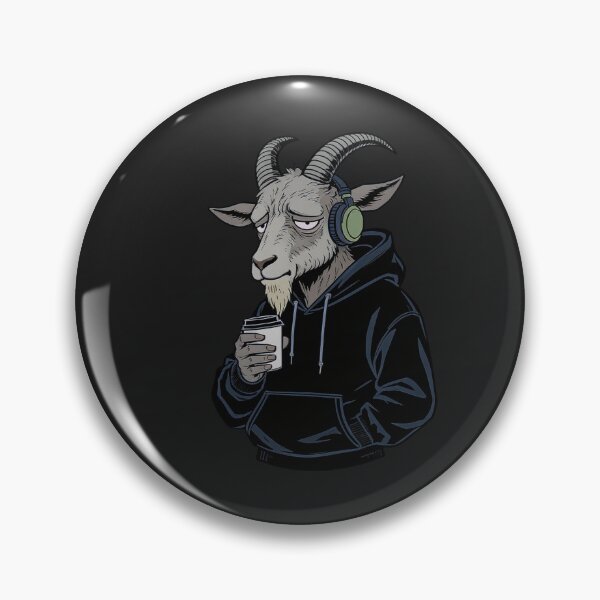 Item preview, GOAT Hustle but Tired – Coffee Hoodie Work Cartoon designed and sold by ColorSplash123.