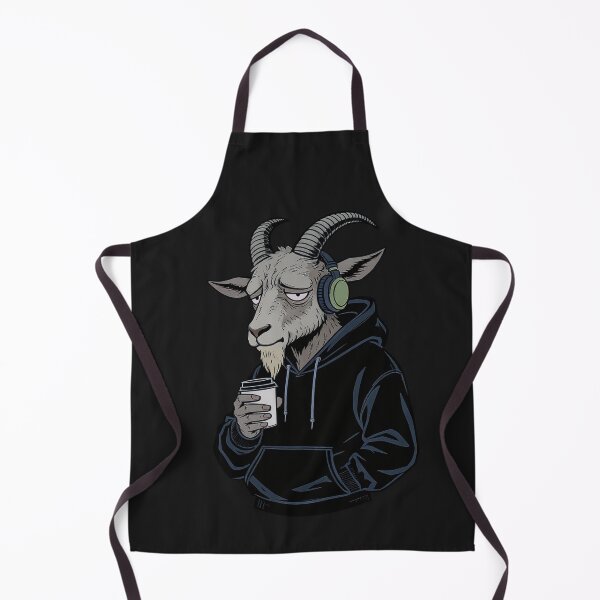 Item preview, GOAT Hustle but Tired – Coffee Hoodie Work Cartoon designed and sold by ColorSplash123.