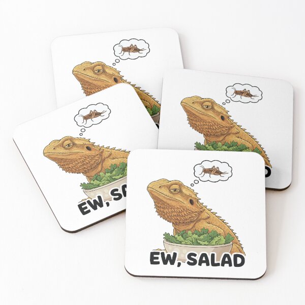 Item preview, Ew Salad - Anti Vegan Bearded Dragon Funny designed and sold by Petzzz.