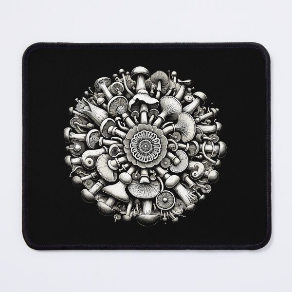 Item preview, Mushroom Iris Mandala designed and sold by awesnayang8.