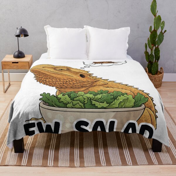Item preview, Ew Salad - Anti Vegan Bearded Dragon Funny designed and sold by Petzzz.