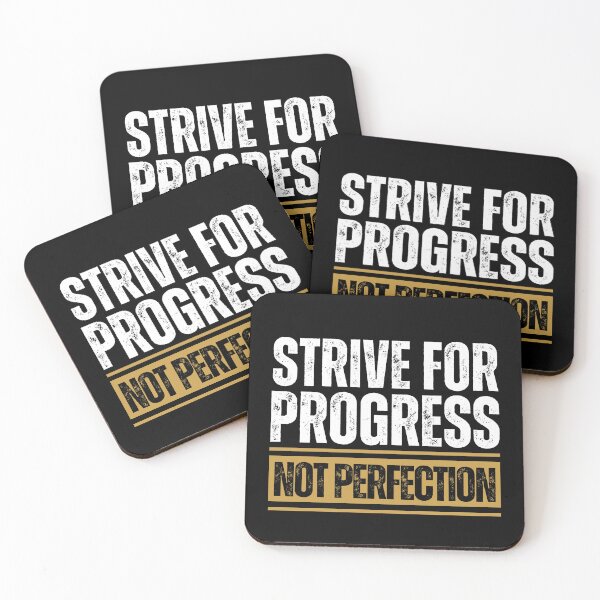 Item preview, Strive for progress not perfection designed and sold by Dondonmart.