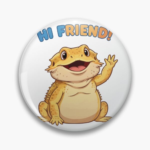 Item preview, Hello There - Waving Bearded Dragon Cute designed and sold by Petzzz.