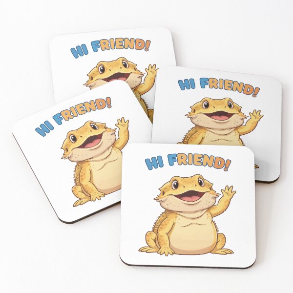 Item preview, Hello There - Waving Bearded Dragon Cute designed and sold by Petzzz.