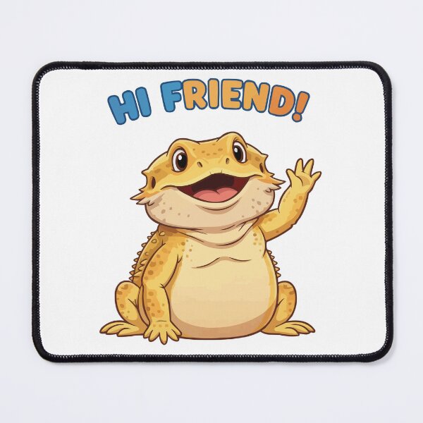 Item preview, Hello There - Waving Bearded Dragon Cute designed and sold by Petzzz.