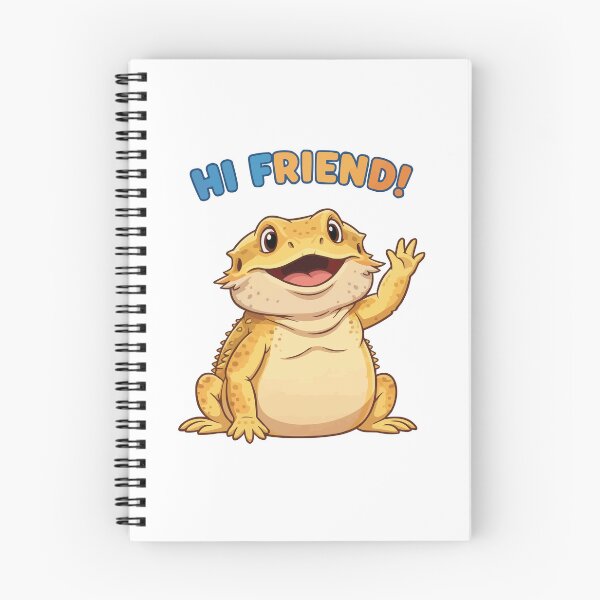 Item preview, Hello There - Waving Bearded Dragon Cute designed and sold by Petzzz.