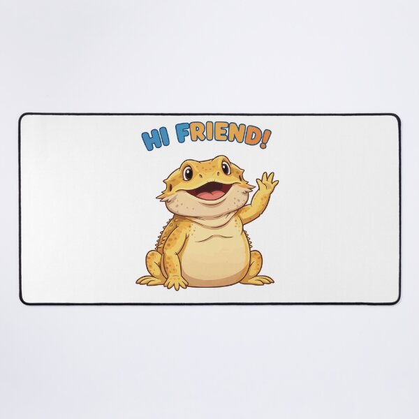 Item preview, Hello There - Waving Bearded Dragon Cute designed and sold by Petzzz.