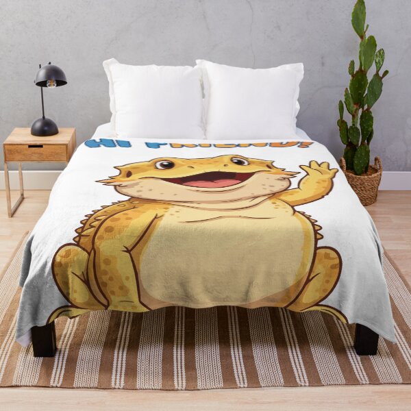 Item preview, Hello There - Waving Bearded Dragon Cute designed and sold by Petzzz.