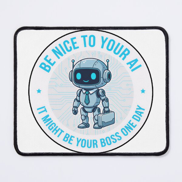 Item preview, Be Nice to Your AI,  It Might Be Your Boss One Day. designed and sold by Gnfree.