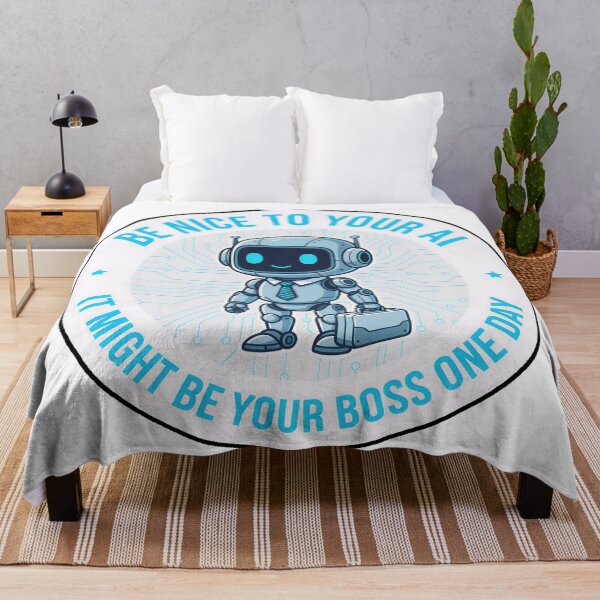 Item preview, Be Nice to Your AI,  It Might Be Your Boss One Day. designed and sold by Gnfree.