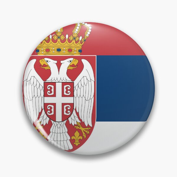 Item preview, Serbia National Flag Classic Design designed and sold by NTGUILTY.