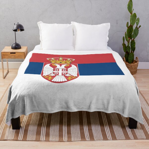 Item preview, Serbia National Flag Classic Design designed and sold by NTGUILTY.