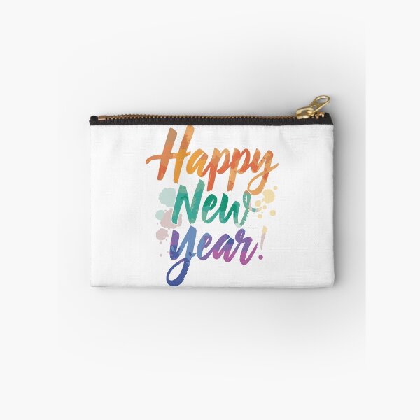 Item preview, Happy New Year Colorful Brush Lettering designed and sold by DavidTeeStudio.