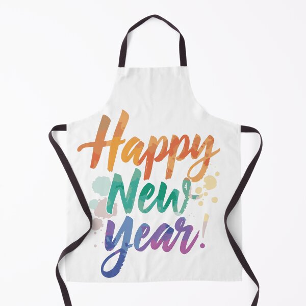 Item preview, Happy New Year Colorful Brush Lettering designed and sold by DavidTeeStudio.