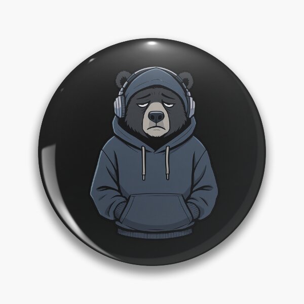 Item preview, Bear Burnout Life – Exhausted Hoodie Cartoon designed and sold by ColorSplash123.