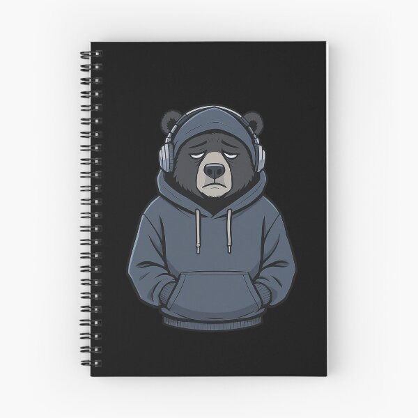 Item preview, Bear Burnout Life – Exhausted Hoodie Cartoon designed and sold by ColorSplash123.