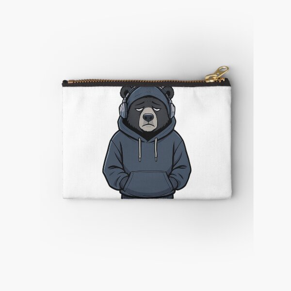Item preview, Bear Burnout Life – Exhausted Hoodie Cartoon designed and sold by ColorSplash123.
