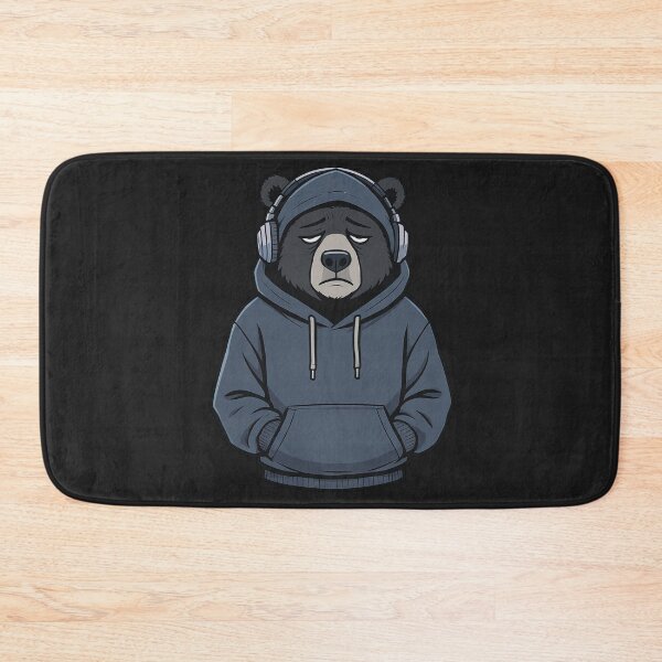 Item preview, Bear Burnout Life – Exhausted Hoodie Cartoon designed and sold by ColorSplash123.