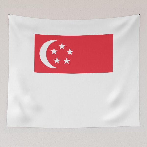 Artikelvorschau, Singapurs Nationalflagge – klares Design entworfen und verkauft von NTGUILTY.