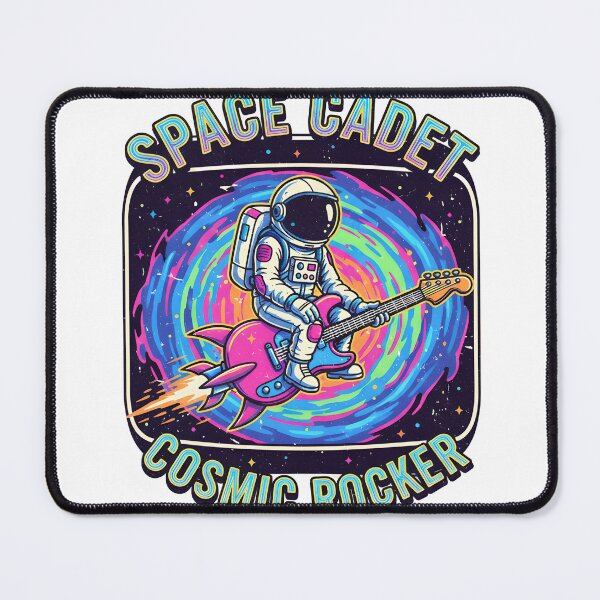 Item preview, Space Cadet Cosmic Rocker - Astronaut Riding Guitar Rocket designed and sold by Barek532.