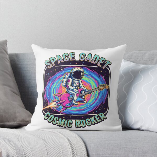 Item preview, Space Cadet Cosmic Rocker - Astronaut Riding Guitar Rocket designed and sold by Barek532.