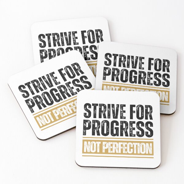 Item preview, Strive for progress not perfection designed and sold by Dondonmart.
