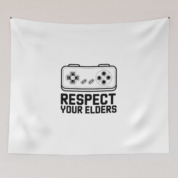 Item preview, Respect Your Elders Retro Gaming Controller – Old School 80s 90s Gamer designed and sold by WSPrintCrafter.