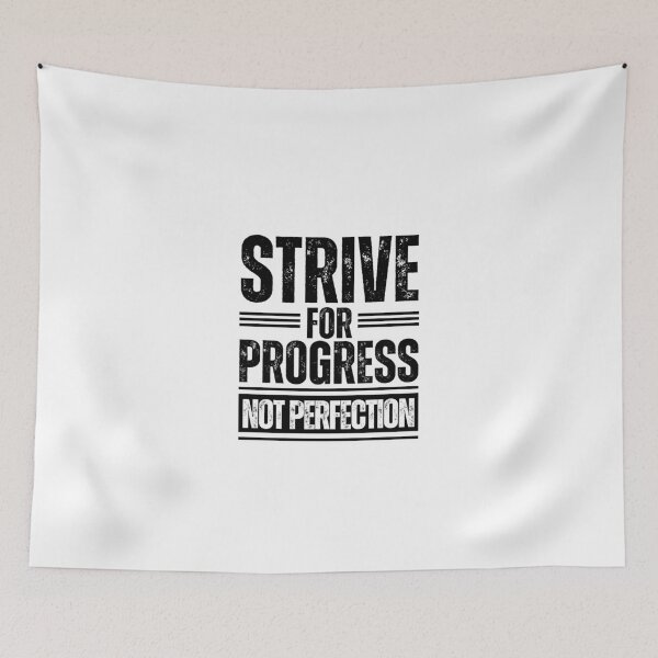 Item preview, Strive for progress not perfection designed and sold by Dondonmart.