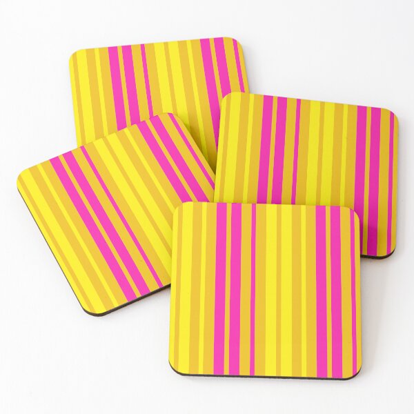Item preview, Yellow Pink Stripes On Yellow Pattern Design  designed and sold by PatternTitan.