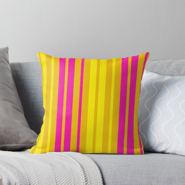 Item preview, Yellow Pink Stripes On Yellow Pattern Design  designed and sold by PatternTitan.