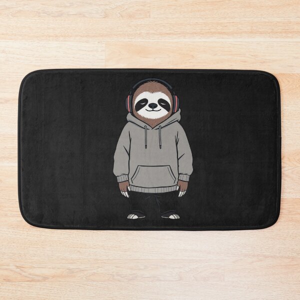Item preview, Sleepy Coder Sloth – Hoodie Laptop Cartoon designed and sold by ColorSplash123.
