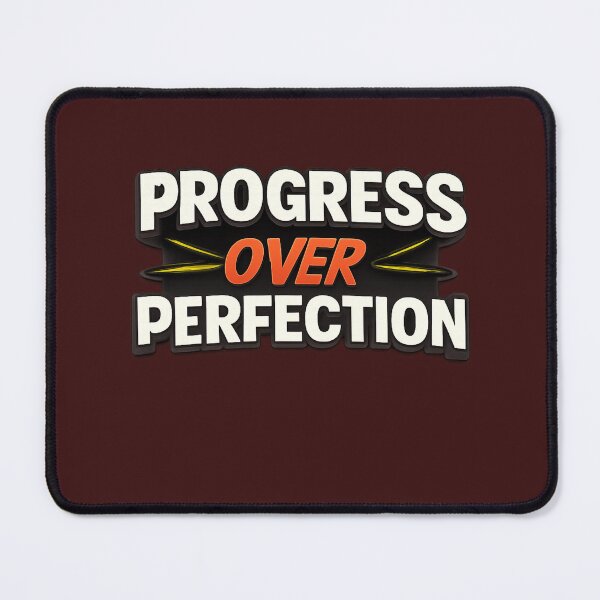 Item preview, Progress Over Perfection – Motivational Quote Typography Design designed and sold by RevieusaR.