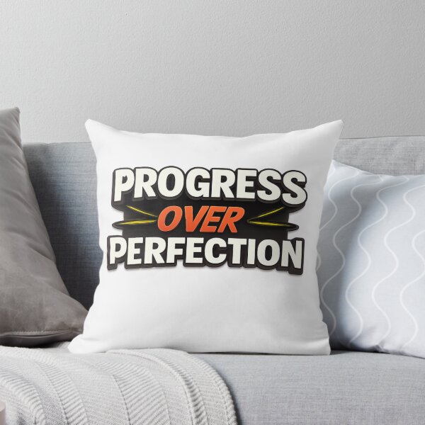 Item preview, Progress Over Perfection – Motivational Quote Typography Design designed and sold by RevieusaR.