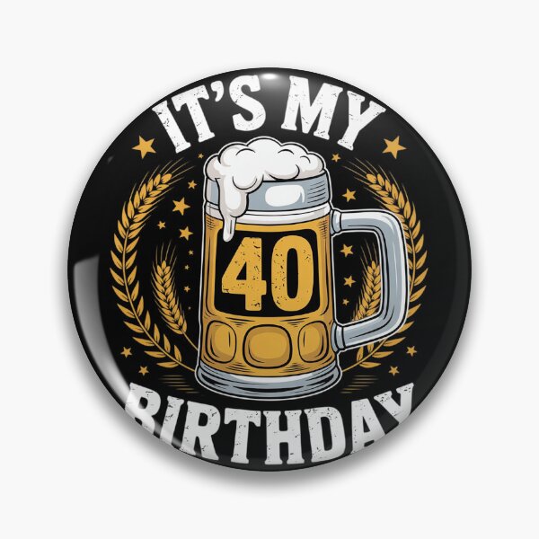 Item preview, Beer Me It's My 40th Birthday Alcohol Lover 40 Years Old designed and sold by PowAcademy.