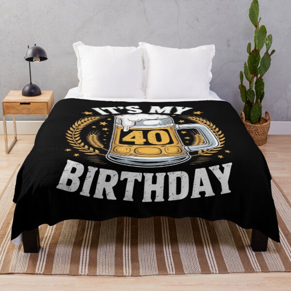 Item preview, Beer Me It's My 40th Birthday Alcohol Lover 40 Years Old designed and sold by PowAcademy.