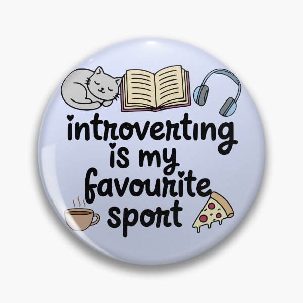 Item preview, introverting is my favourite sport - doodles designed and sold by FandomizedRose.