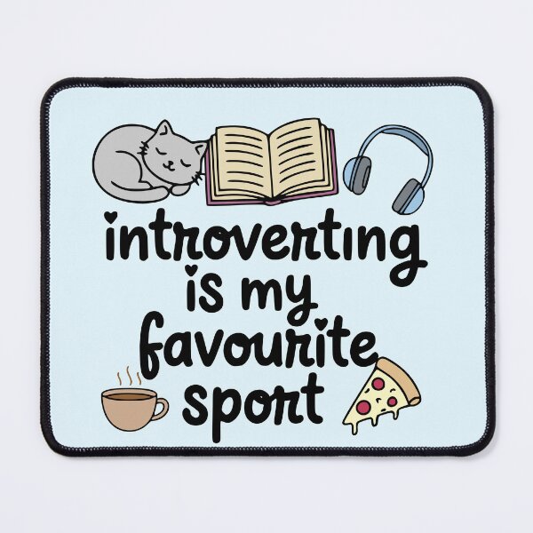 Item preview, introverting is my favourite sport - doodles designed and sold by FandomizedRose.