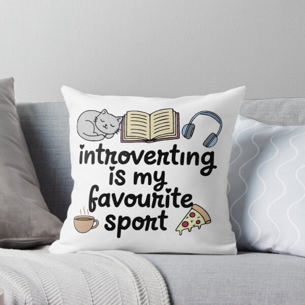 Item preview, introverting is my favourite sport - doodles designed and sold by FandomizedRose.