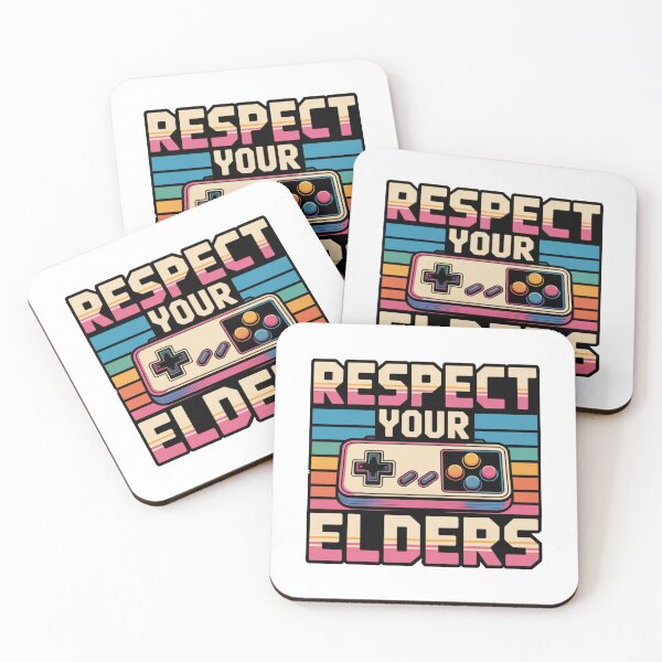 Item preview, Respect Your Elders Retro Gamer – Classic 80s 90s Gaming Controller designed and sold by WSPrintCrafter.