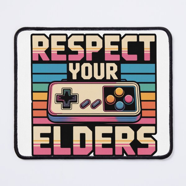 Item preview, Respect Your Elders Retro Gamer – Classic 80s 90s Gaming Controller designed and sold by WSPrintCrafter.