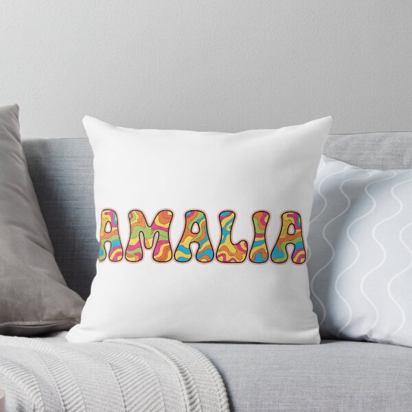 Item preview, ❤️ Amalia Personalized Name Wavy Retro Shirt, Coffee Mug, Sticker Gift designed and sold by HelixPedia.