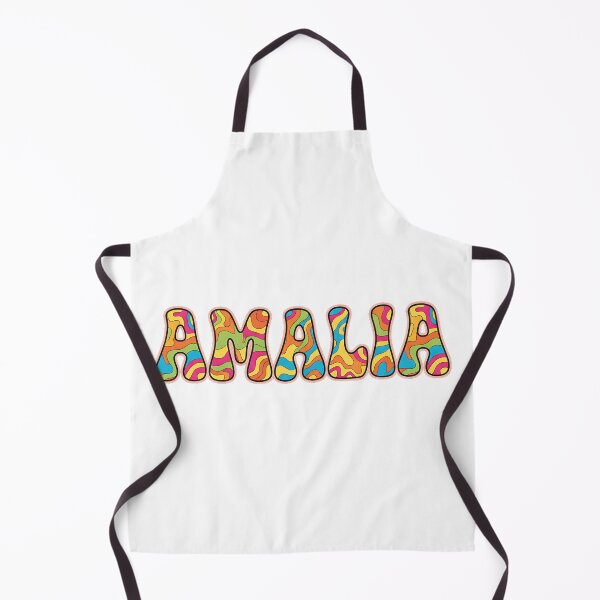 Item preview, ❤️ Amalia Personalized Name Wavy Retro Shirt, Coffee Mug, Sticker Gift designed and sold by HelixPedia.