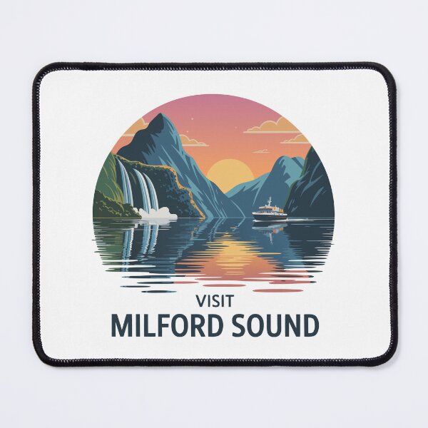 Item preview, Vintage Milford Sound New Zealand Fjord designed and sold by Blok45.